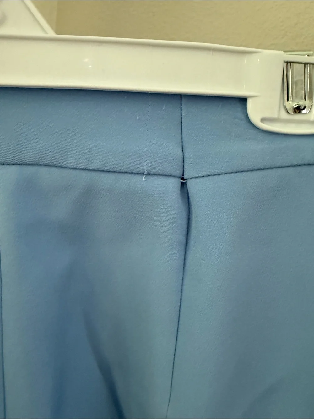 One-Shoulder Light Blue Ruffle Peplum Top